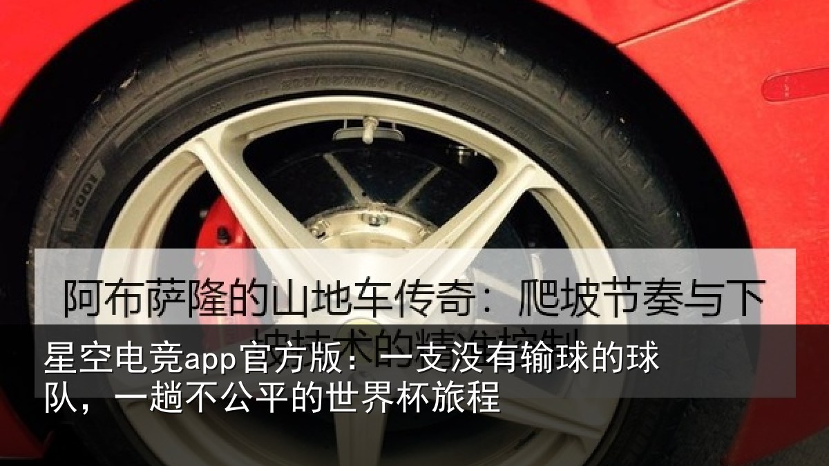 星空电竞app官方版:一支没有输球的球队,一趟不公平的世界杯旅程